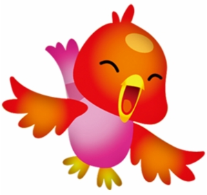 a sweet chirping bird